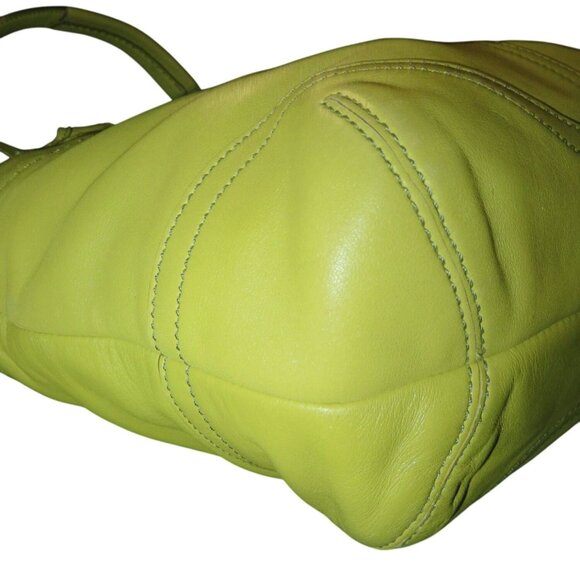 Coach 2004 Soho Canvas & Leather Mini Tote Buckle Front Flap Gorgeous Green! - Picture 10 of 13